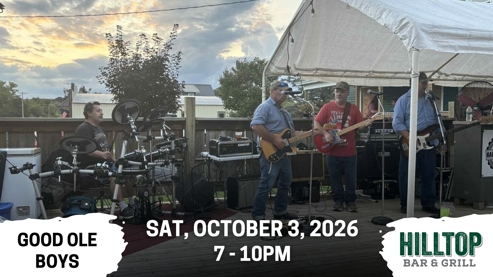 Good Ole Boys Live Music at Hilltop Bar & Grill
